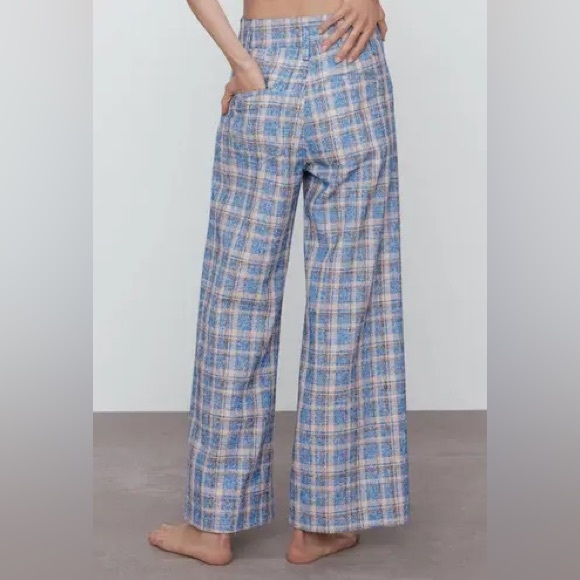 Zara High Waist Plaid Pants. Size XS - Picture 4 of 13